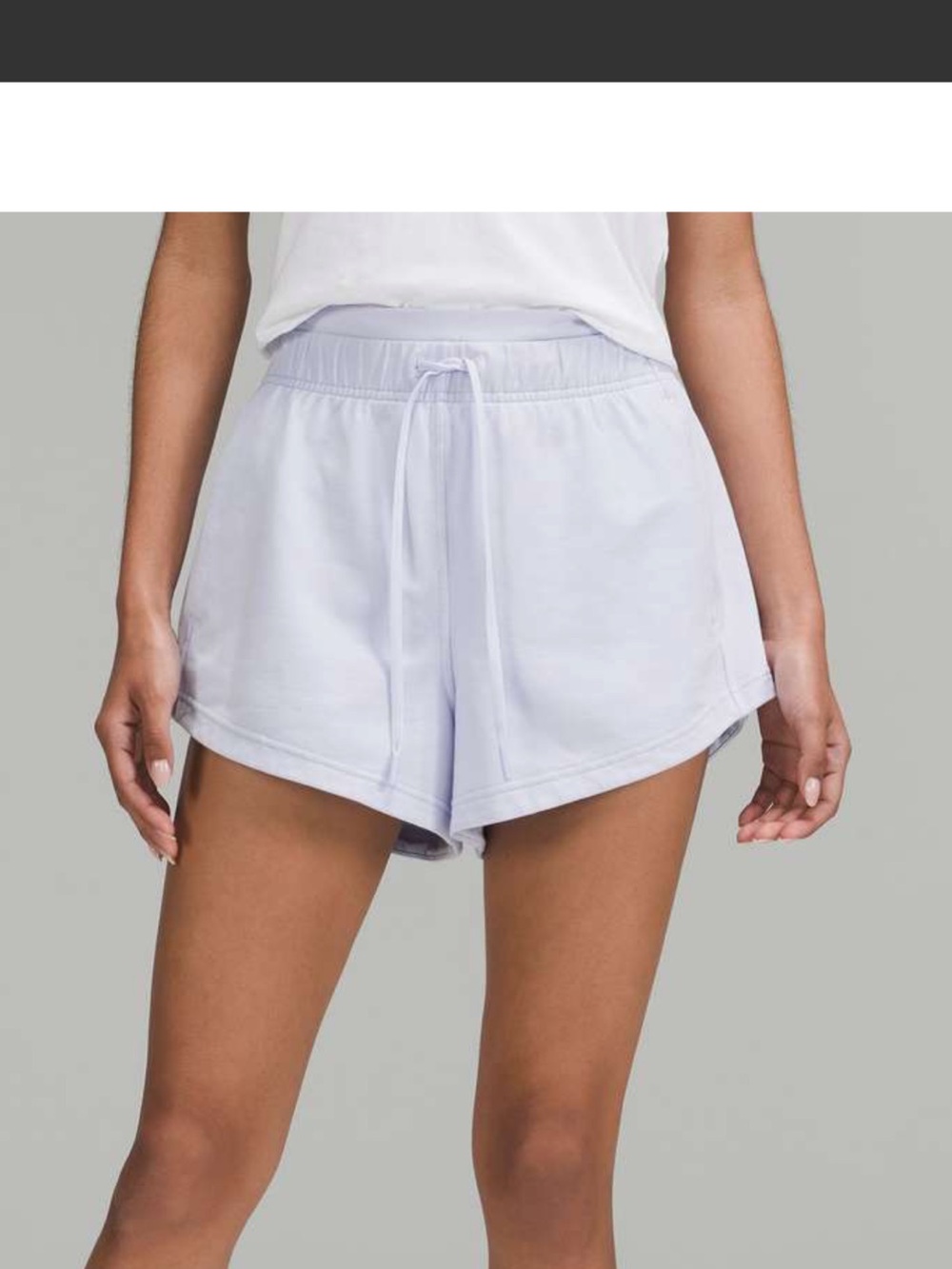lululemon Inner Glow Light Lavender Shorts 6